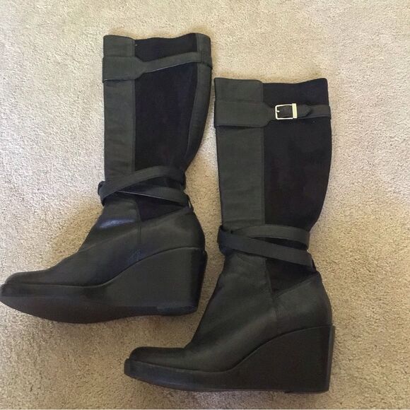 Cole Haan + Nike Air Patricia Wedge Boots - Picture 3 of 9
